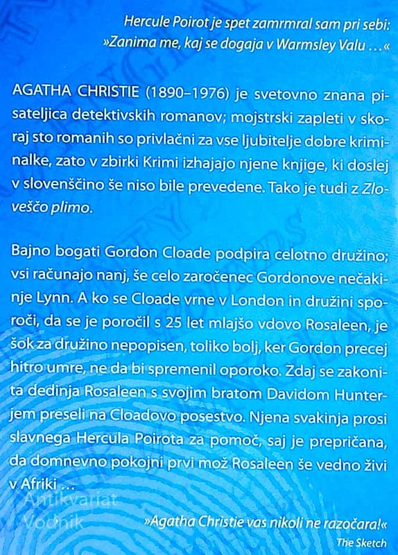 ZLOVEŠČA PLIMA, Agatha Christie