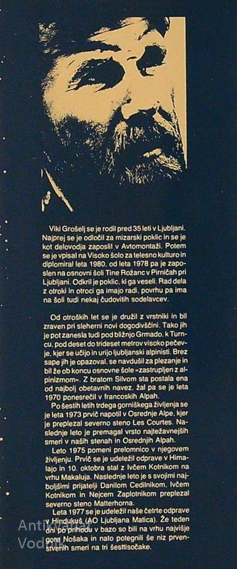 DO PRVIH ZVEZD, Viki Grošelj