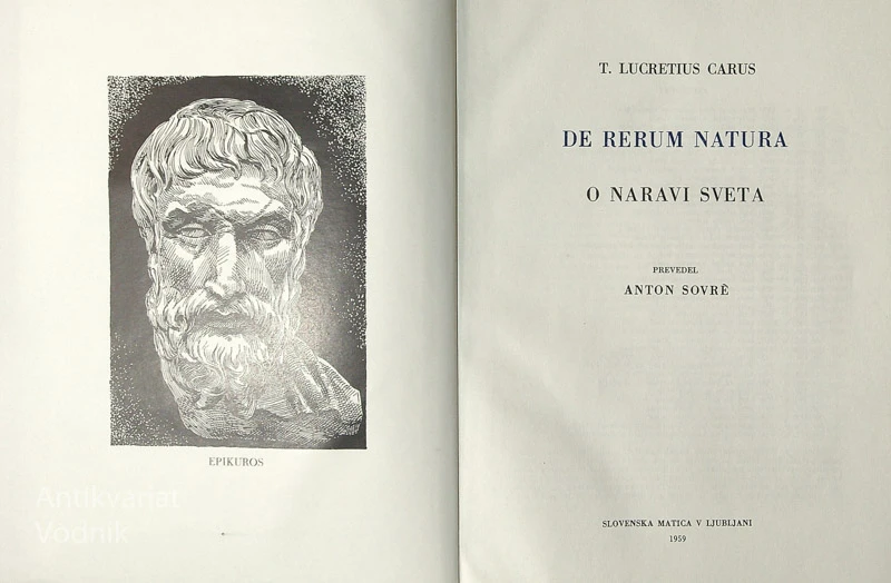 DE RERUM NATURA / O NARAVI SVETA, T. Lucretius Carus