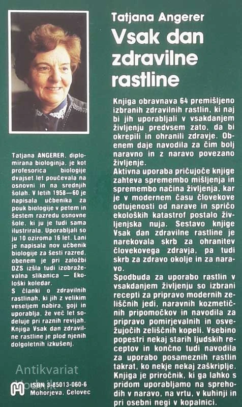 VSAK DAN ZDRAVILNE RASTLINE, Tatjana Angerer