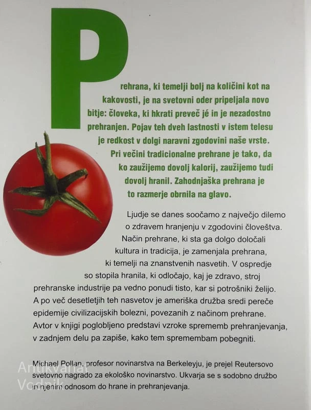 V OBRAMBO HRANI – MANIFEST JEDCA, Michael Pollan