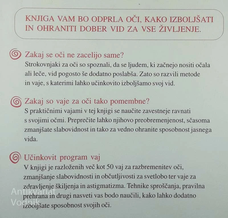 IZBOLJŠAJTE VID!, Uschi Ostermeier Sitkowski