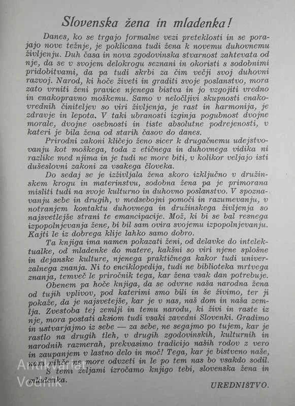 ZA VSAK DAN; UNIVERZALNI INFORMATIVNI PRIROČNIK ZA ŽENSKI SVET