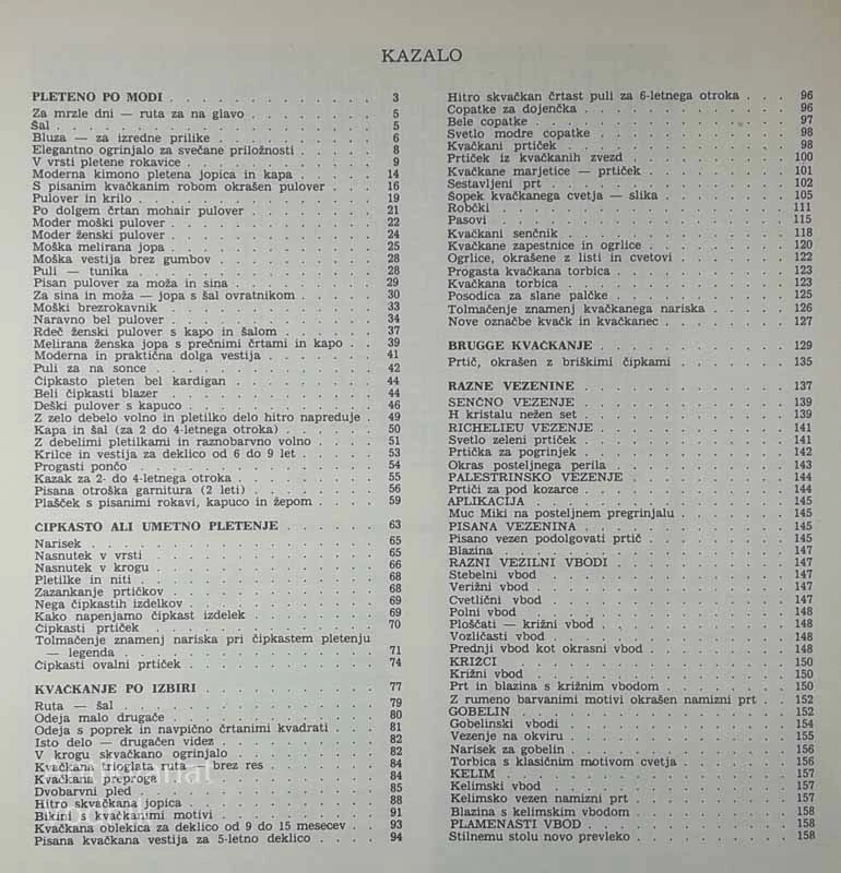 MODA S PLETILKO, KVAČKO IN IGLO, Vlada Marcon