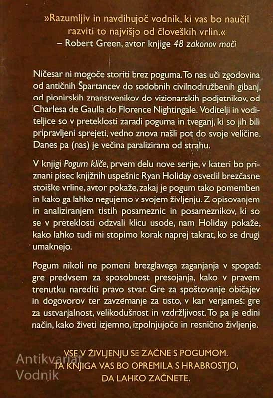 POGUM KLIČE, Ryan Holiday