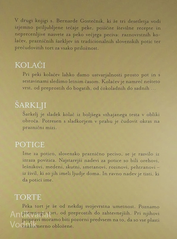 POTICE IN DRUGE DOMAČE SLADICE, S. Bernarda Gostečnik