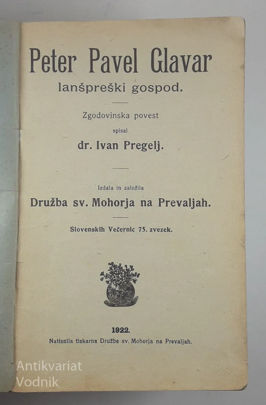 PETER PAVEL GLAVAR, LANŠPREŠKI GOSPOD, Ivan Pregelj