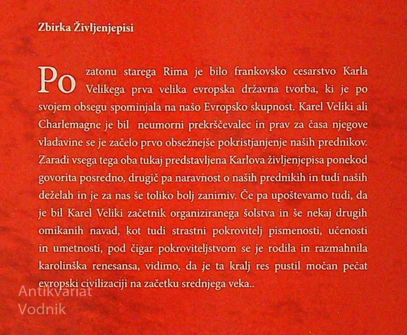 KAREL VELIKI, Einhard, Menih iz St. Galla