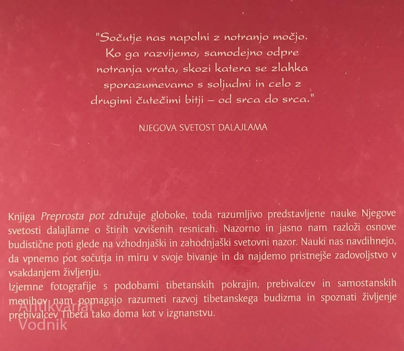 NJEGOVA SVETOST DALAJLAMA: PREPROSTA POT