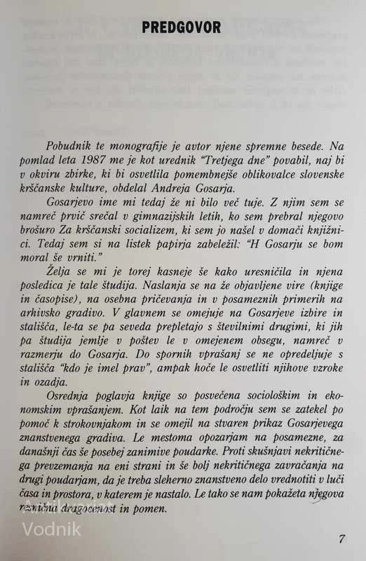 ANDREJ GOSAR, KRŠČANSTVO IN SOCIALNO GIBANJE, Tomaž Simič