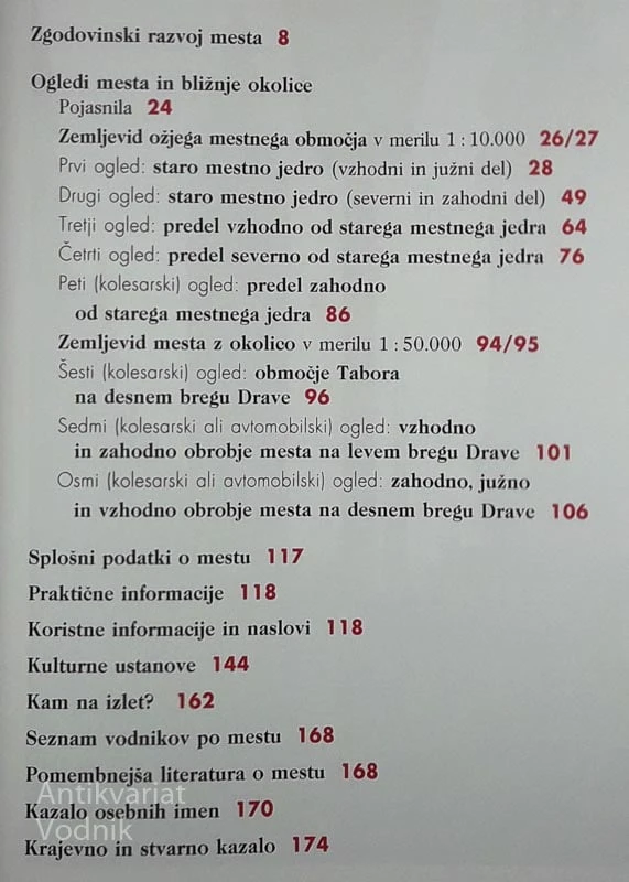 MARIBOR; VODNIK PO MESTU IN BLIŽNJI OKOLICI, več avtorjev