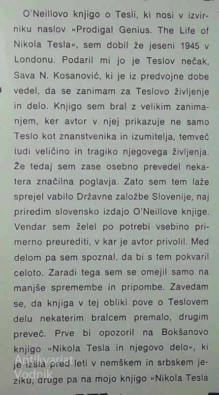 NIKOLA TESLA, John F. O’Neill