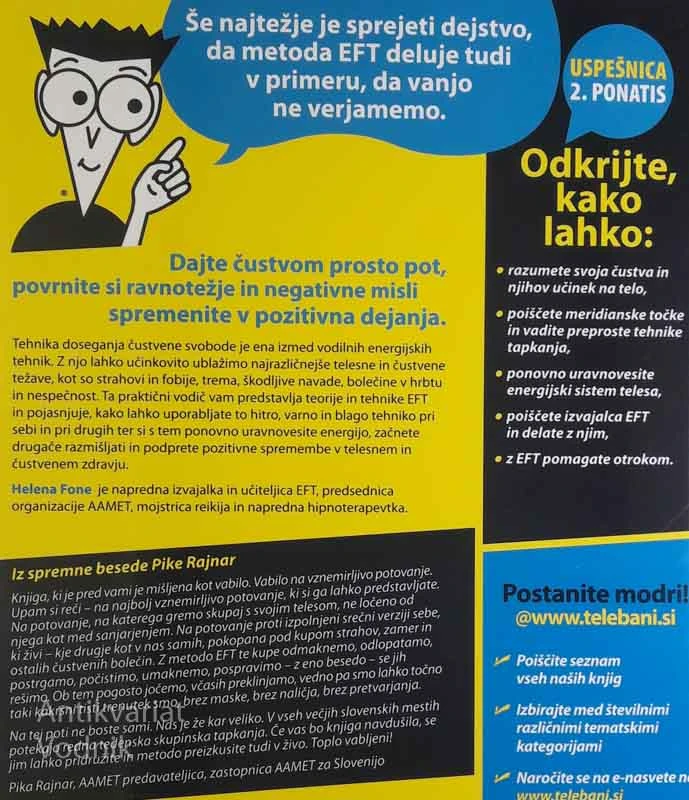 EFT – TEHNIKA DOSEGANJA ČUSTVENE SVOBODE ZA TELEBANE, Helena Fone