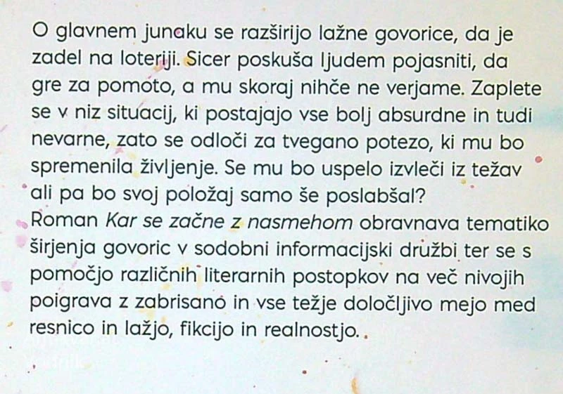 KAR SE ZAČNE Z NASMEHOM, Tomo Podstenšek
