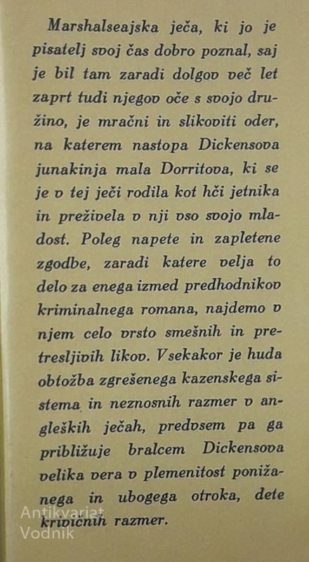 MALA DORRITOVA, Charles Dickens (1. in 2. del)