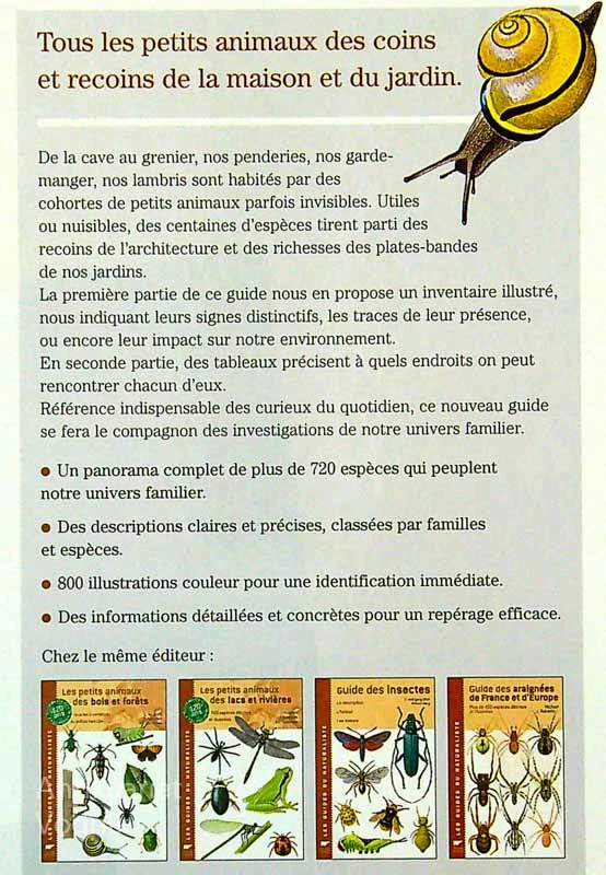 LES PETIS ANIMAUX DES JARDINS ET DES MAISONS