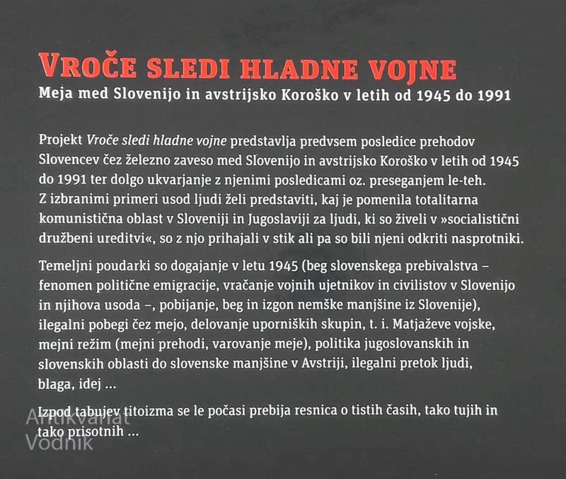 VROČE SLEDI HLADNE VOJNE, Jože Dežman in Hanzi Filipič (ur.)
