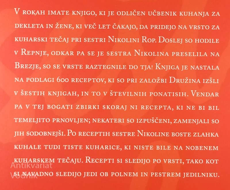 RECEPTI SESTRE NIKOLINE, Nikolina Rop