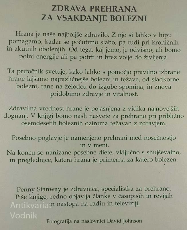 ZDRAVA PREHRANA ZA VSAKDANJE BOLEZNI, Penny Stanway