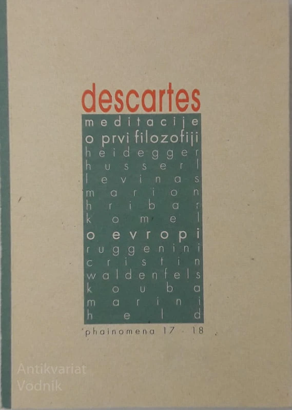 Rene Descartes O PRVI FILOZOFIJI