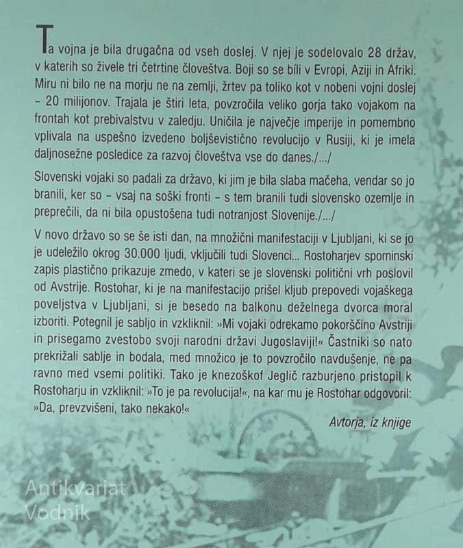 PRELOM: 1914-1918; SVET IN SLOVENCI V 1. SVETOVNI VOJNI, Dušan Nećak in Božo Repe