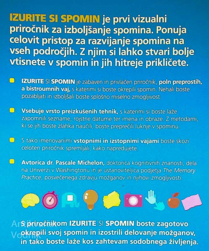 IZURITE SVOJ SPOMIN; CELOVIT VIZUALNI PROGRAM, dr. Pascale Michelon