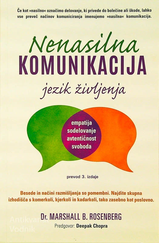 NENASILNA KOMUNIKACIJA; JEZIK ŽIVLJENJA, Dr. Marshall B. Rosenberg