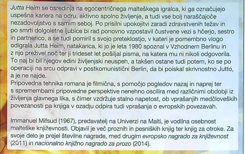JUTTA HEIM, Immanuel Mifsud