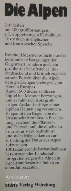 DIE ALPEN, Reinhold Messner