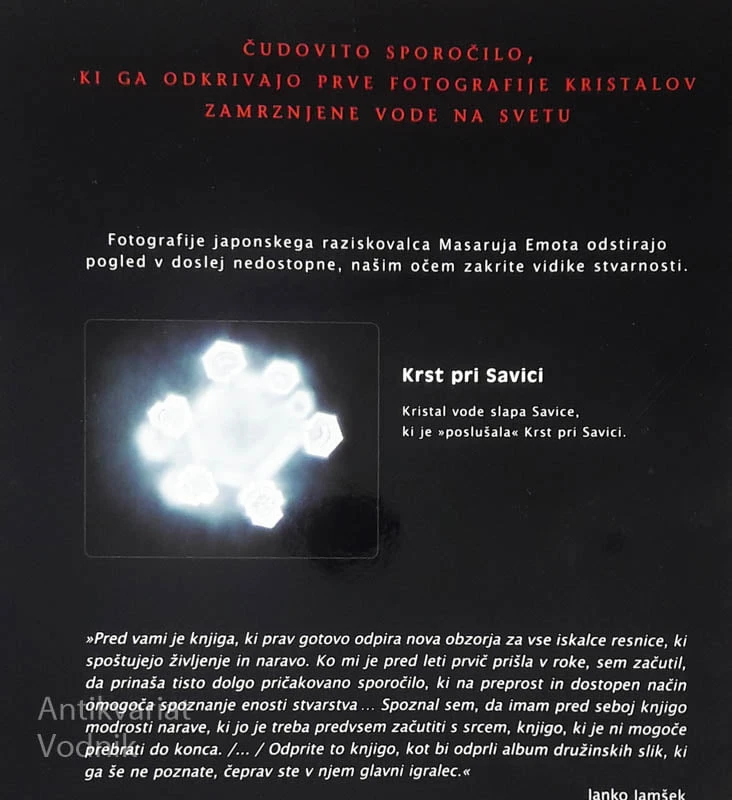 SPOROČILO VODE, Masaru Emoto