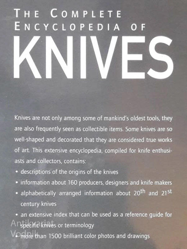 THE COMPLETE ENCYCLOPEDIA OF KNIVES (Enciklopedija nožev), A. E. Hartink