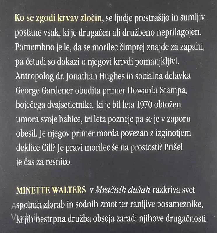 MRAČNE DUŠE, Minette Walters