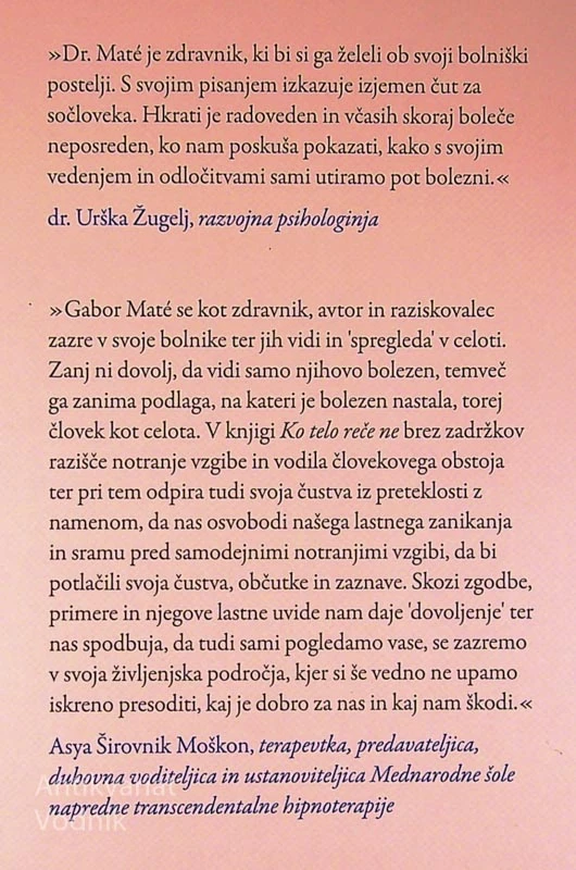 KO TELO REČE NE; SKRITI STRES TERJA DAVEK, Gabor Maté
