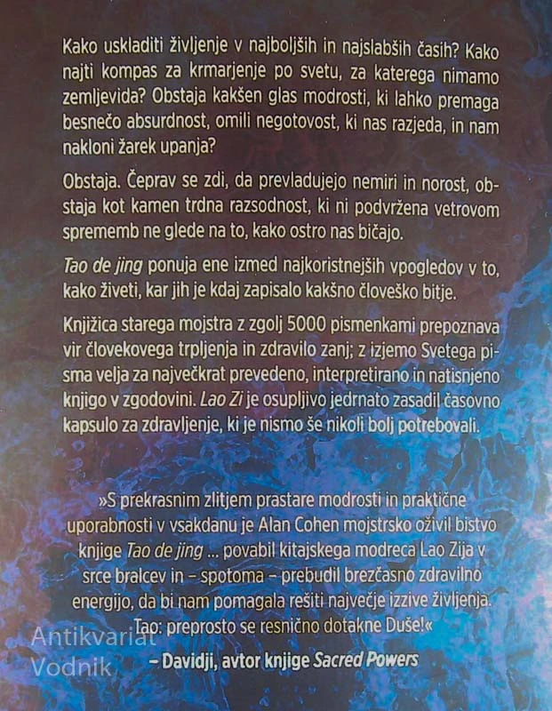TAO; BREZČASNA MODROST ZA KRMARJENJE PO SPREMINJAJOČEM SE SVETU, Alan Cohen