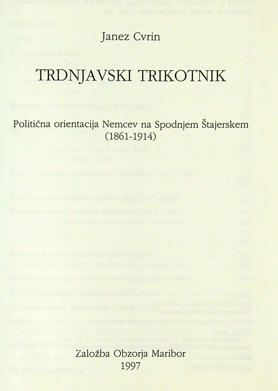 TRDNJAVSKI TRIKOTNIK, Janez Cvirn