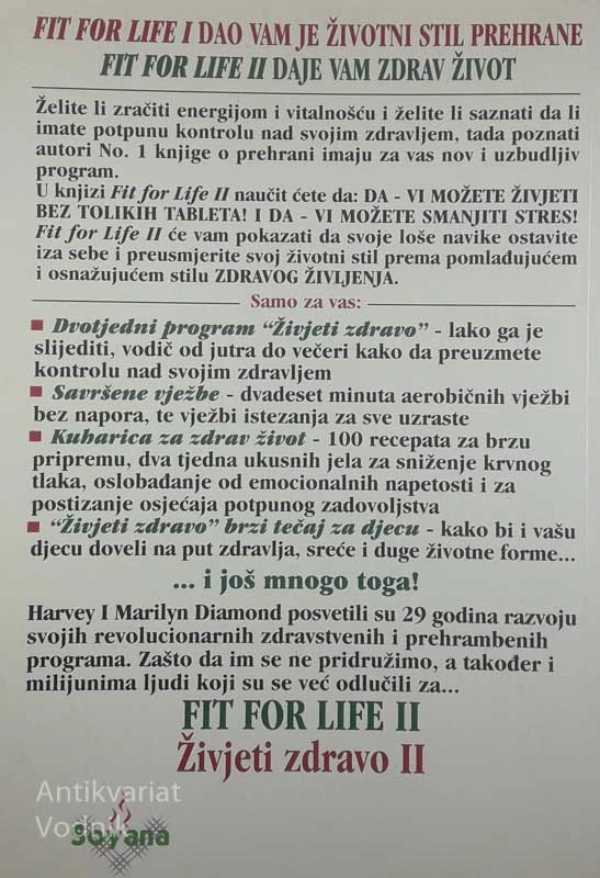 ŽIVJETI ZDRAVO II, Harvey & Marlyn Diamond