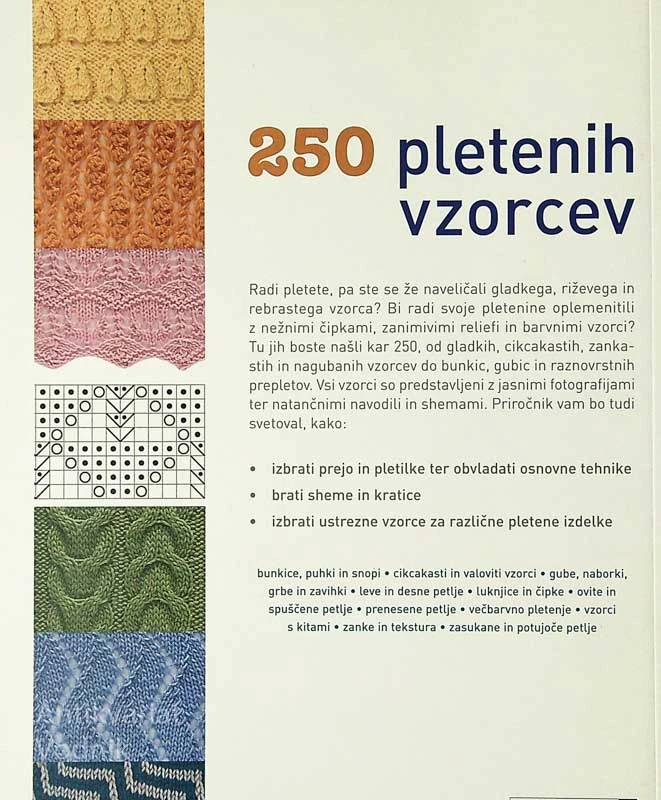 250 PLETENIH VZORCEV, Debbie Tomkies