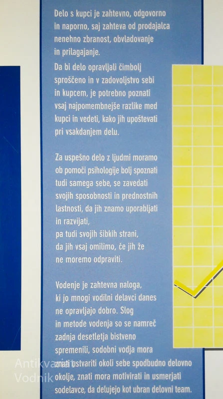 PSIHOLOGIJA V TRGOVINI, M. Malovrh & J. Valentinčič