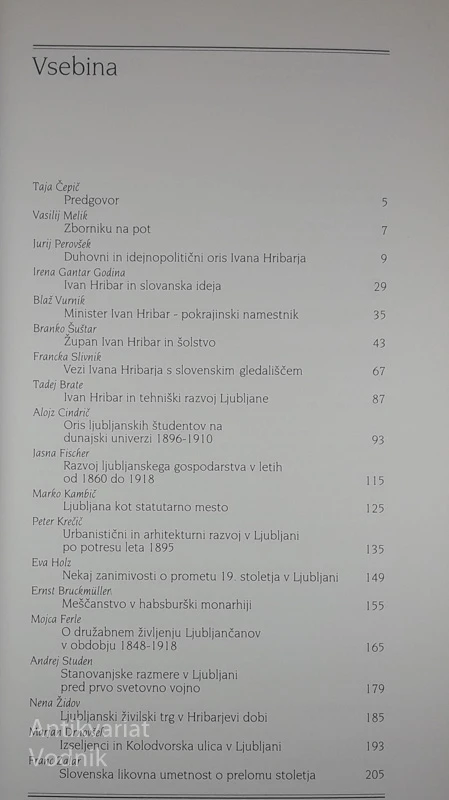 HOMO SUM… IVAN HRIBAR IN NJEGOVA LJUBLJANA, Taja Čepič