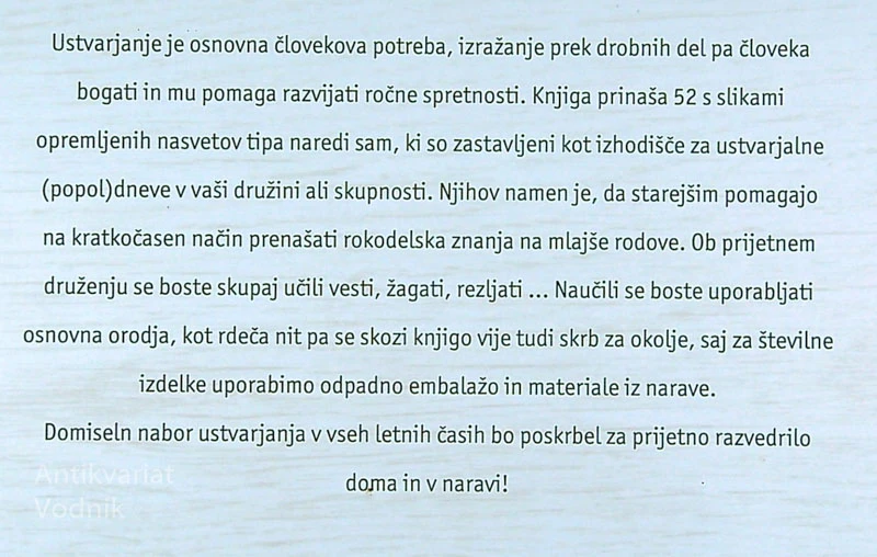 DRUŽINSKO USTVARJANJE, več avtorjev