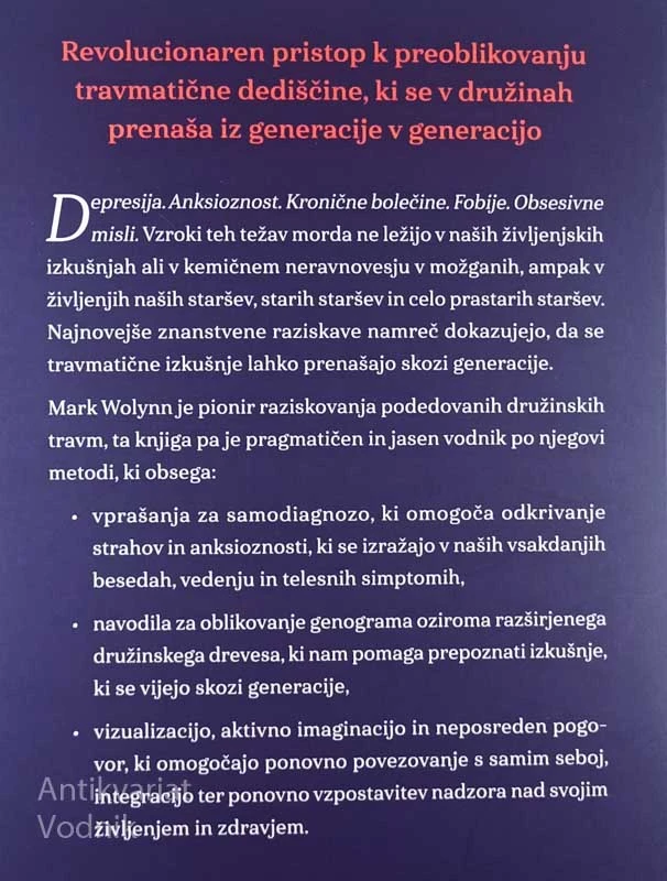 PODEDOVANE DRUŽINSKE TRAVME, Mark Wolynn