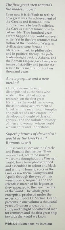 GREECE AND ROME; THE BIRTH OF WESTERN CIVILIZATION