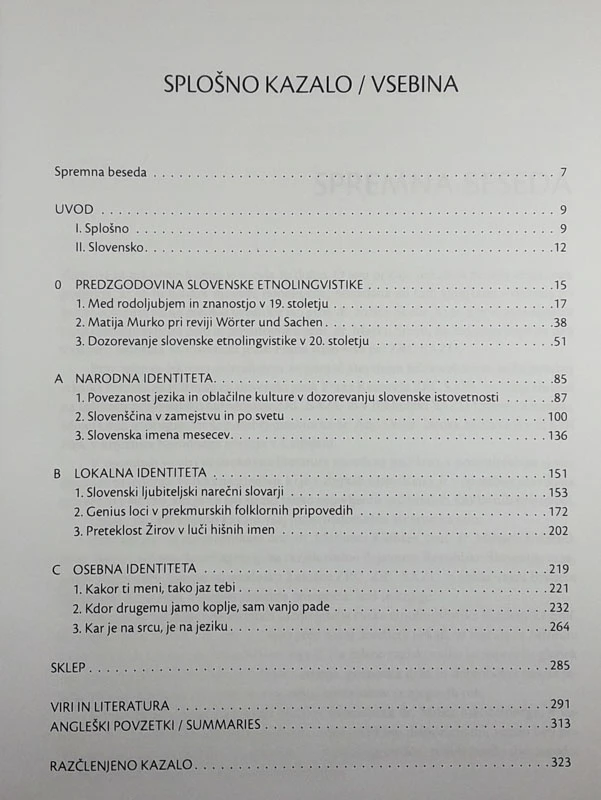 ETNOLINGVISTIKA PO SLOVENSKO, Marija Stanonik