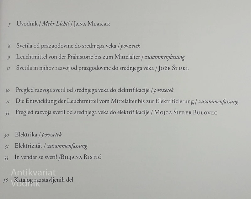VEČ SVETLOBE!: SVETILA OD PRAZGODOVINE DO DANES, Johann W. Goethe