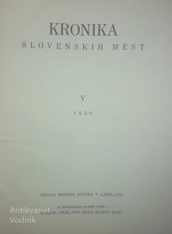 KRONIKA SLOVENSKIH MEST V