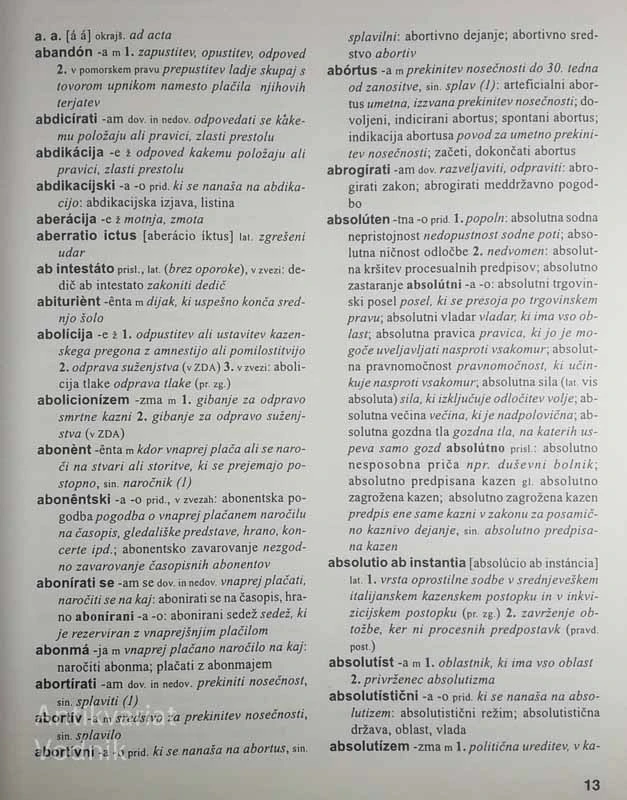 PRAVNI TERMINOLOŠKI SLOVAR; DO 1991 – GRADIVO, več avtorjev