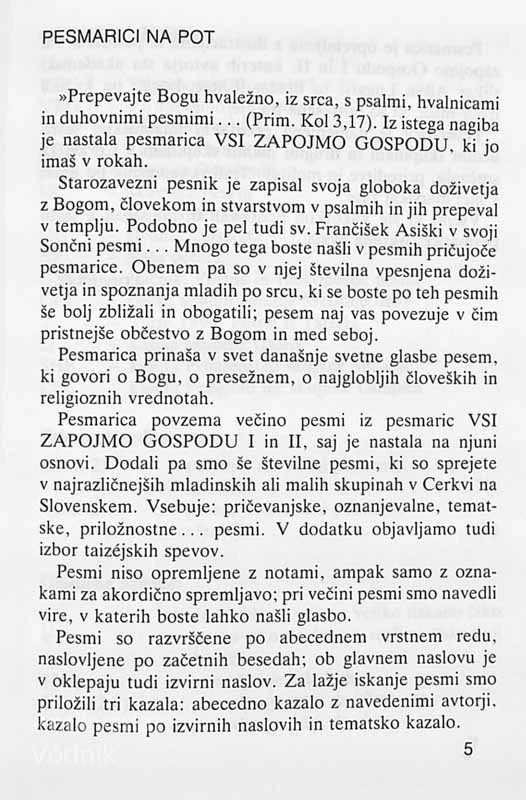 VSI ZAPOJMO GOSPODU