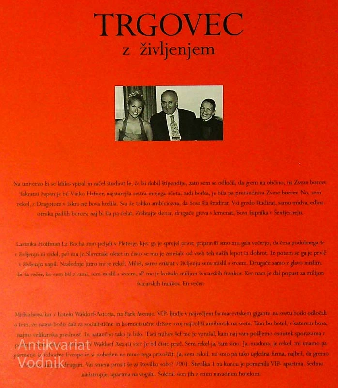 TRGOVEC Z ŽIVLJENJEM; ZGODBA MILOŠA KOVAČIČA, Milka Lužnik Pohar