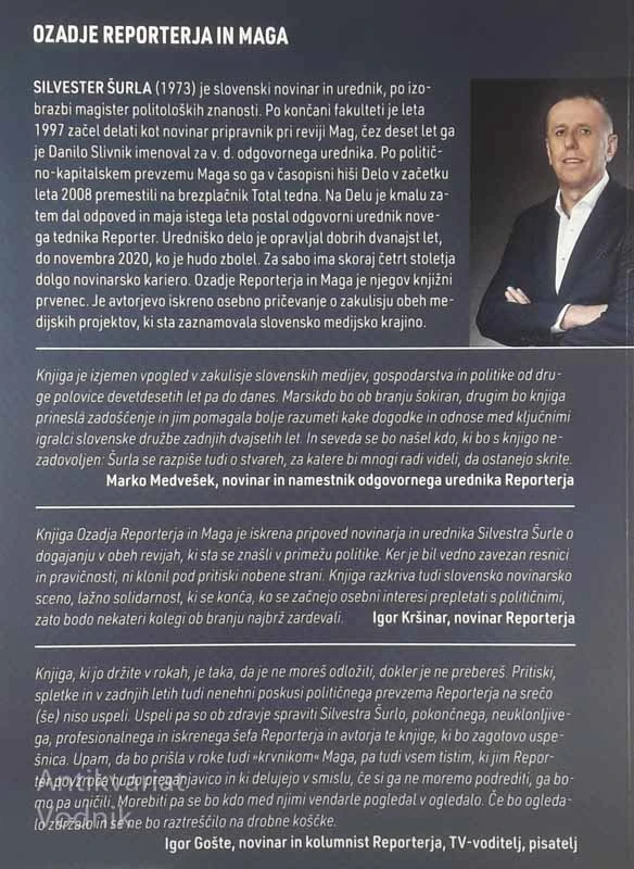 OZADJE REPORTERJA IN MAGA, Silvester Šurla