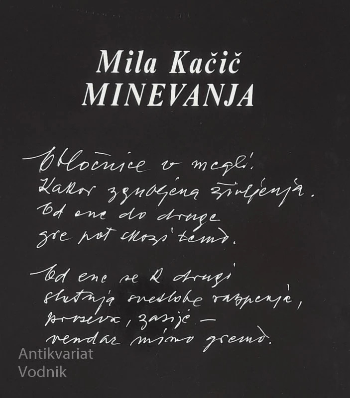 MINEVANJA, Mila Kačič
